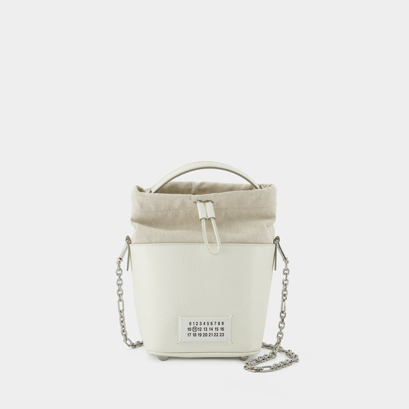 5Ac Small Hobo Bag - Maison Margiela - White - Leather