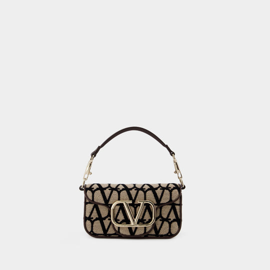 VALENTINO GARAVANI: VLogo Type bag in leather - Black  Valentino Garavani  mini bag 2W2B0L51MUS online at