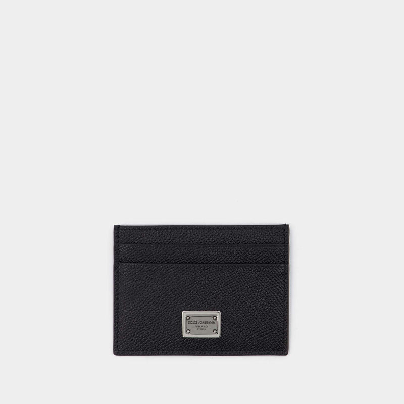 Card Holder - Dolce & Gabbana - Black - Leather