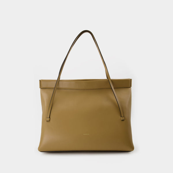 Uma Baguette in Beige Leather