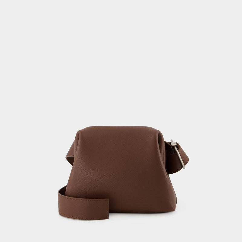 Mini Brot Hobo Bag - Osoi - Pebble Mud Brown - Leather