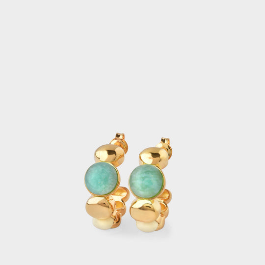 Gold Stud Earrings by Alice Stewart Jewellery