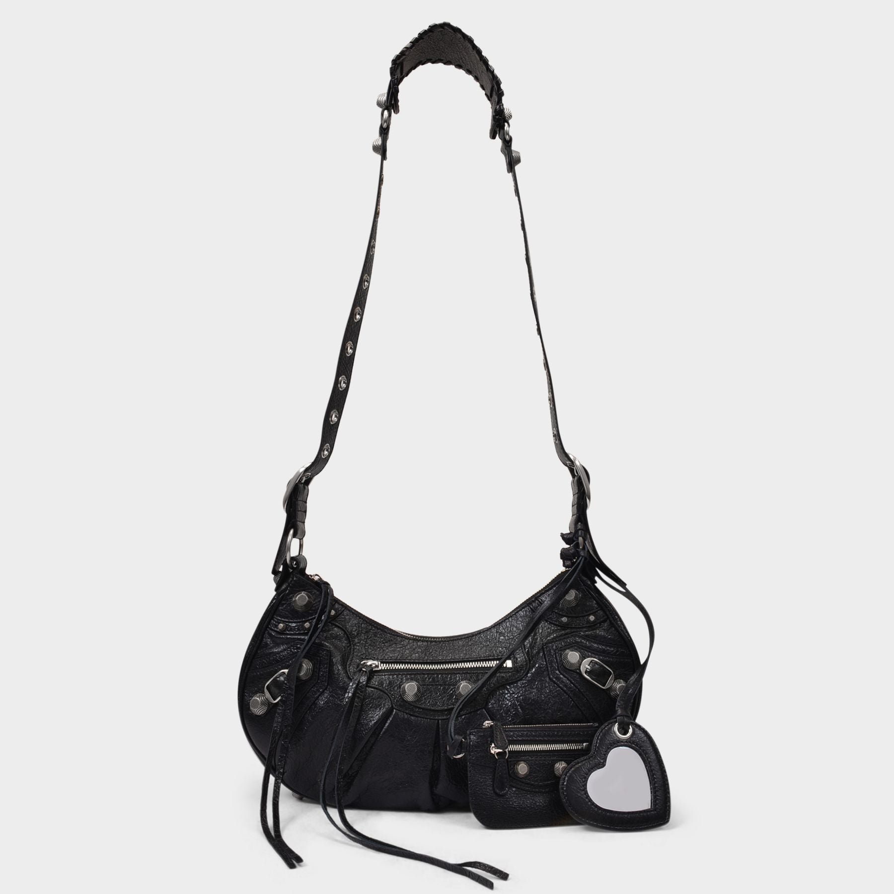 Le Cagole Bag S in Black Leather