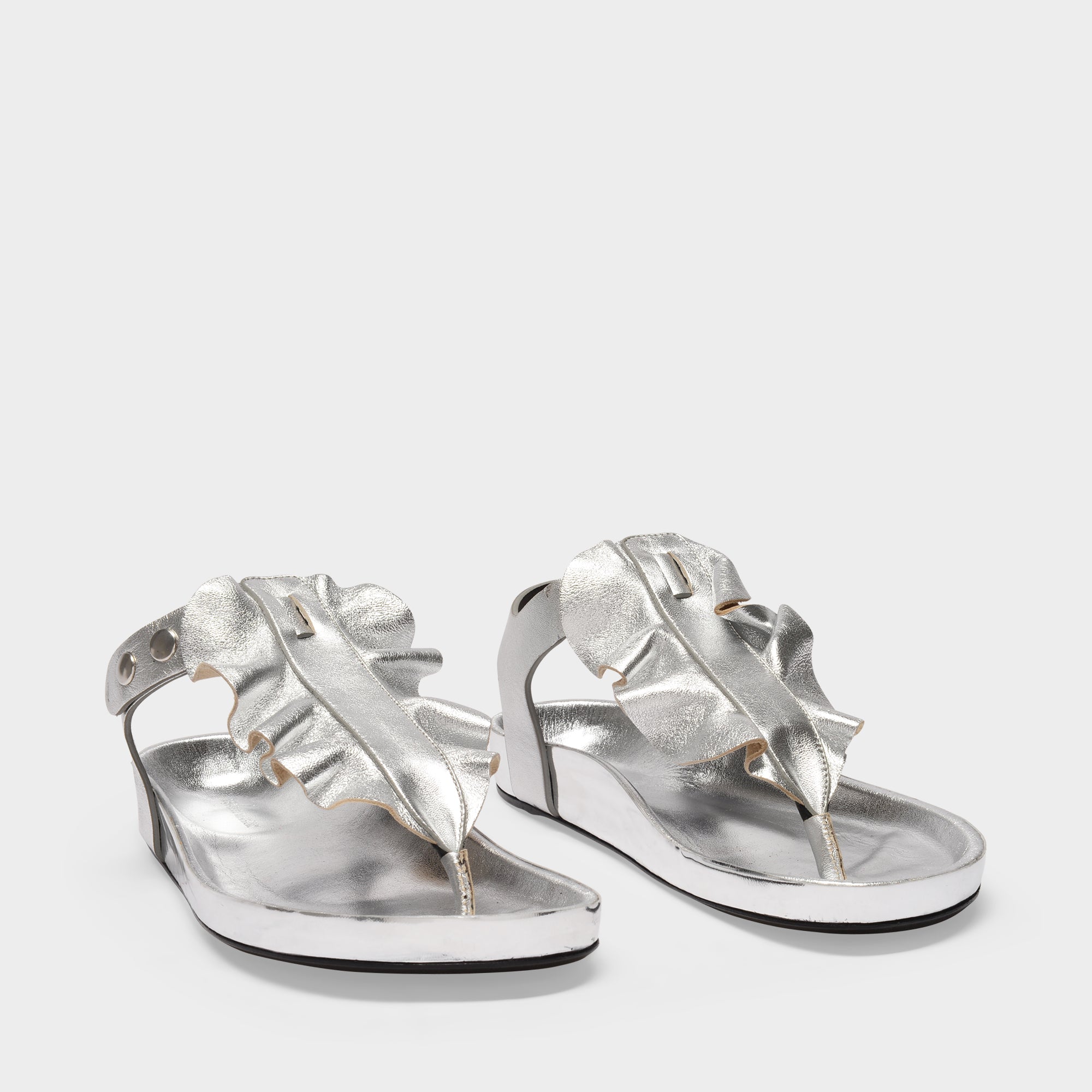 Shop Isabel Marant Isele Sandals In Metallic
