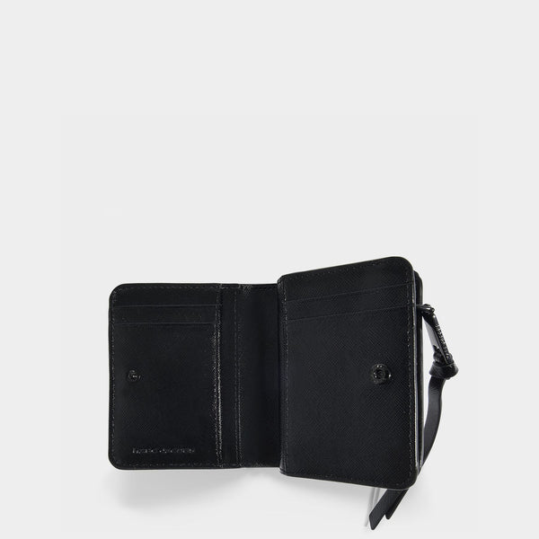 Marc Jacobs Snapshot DTM Mini Compact Wallet in Black Leather ref