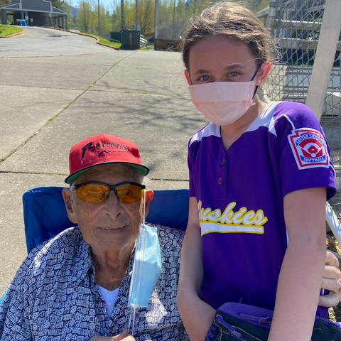 Great-grandfather with Great-granddaughter