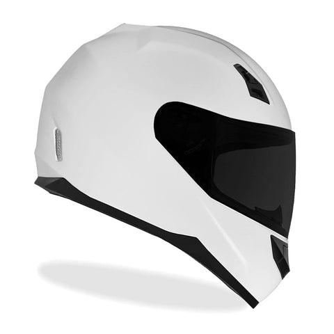 Motorcycle Helmet Full Face Matte Black DOT GDM VENOM CHROME + CLEAR LENS