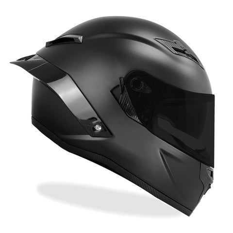 blacked out full face helmet