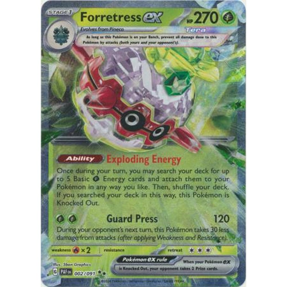 Forretress ex - 002/091 - Ultra Rare