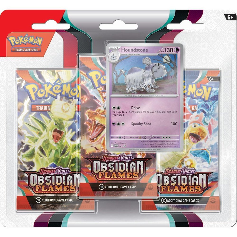 Pokemon - Obsidian Flames 3-Pack blister Houndstone