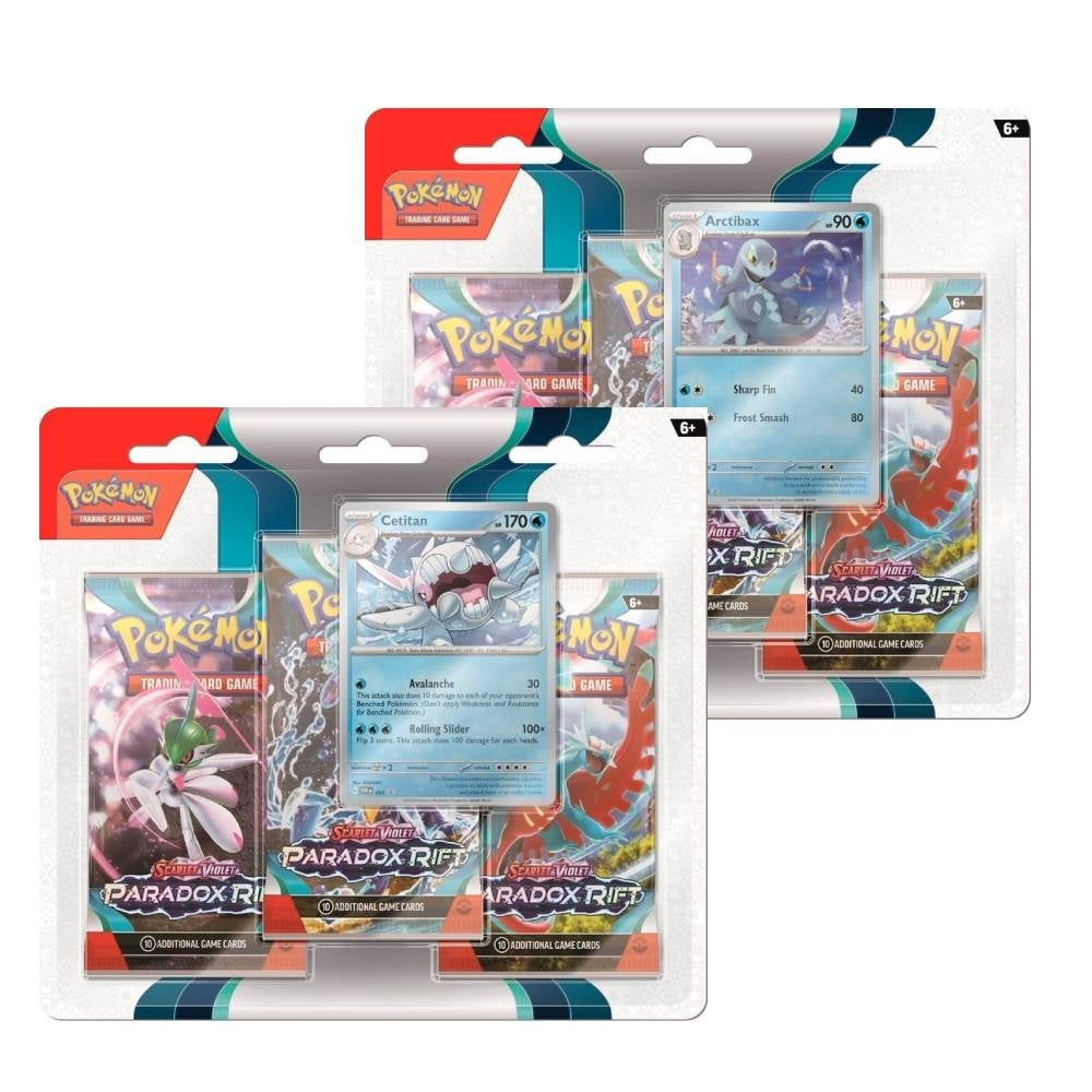 Pokemon Paradox Rift 3-Pack Blister Art Komplett