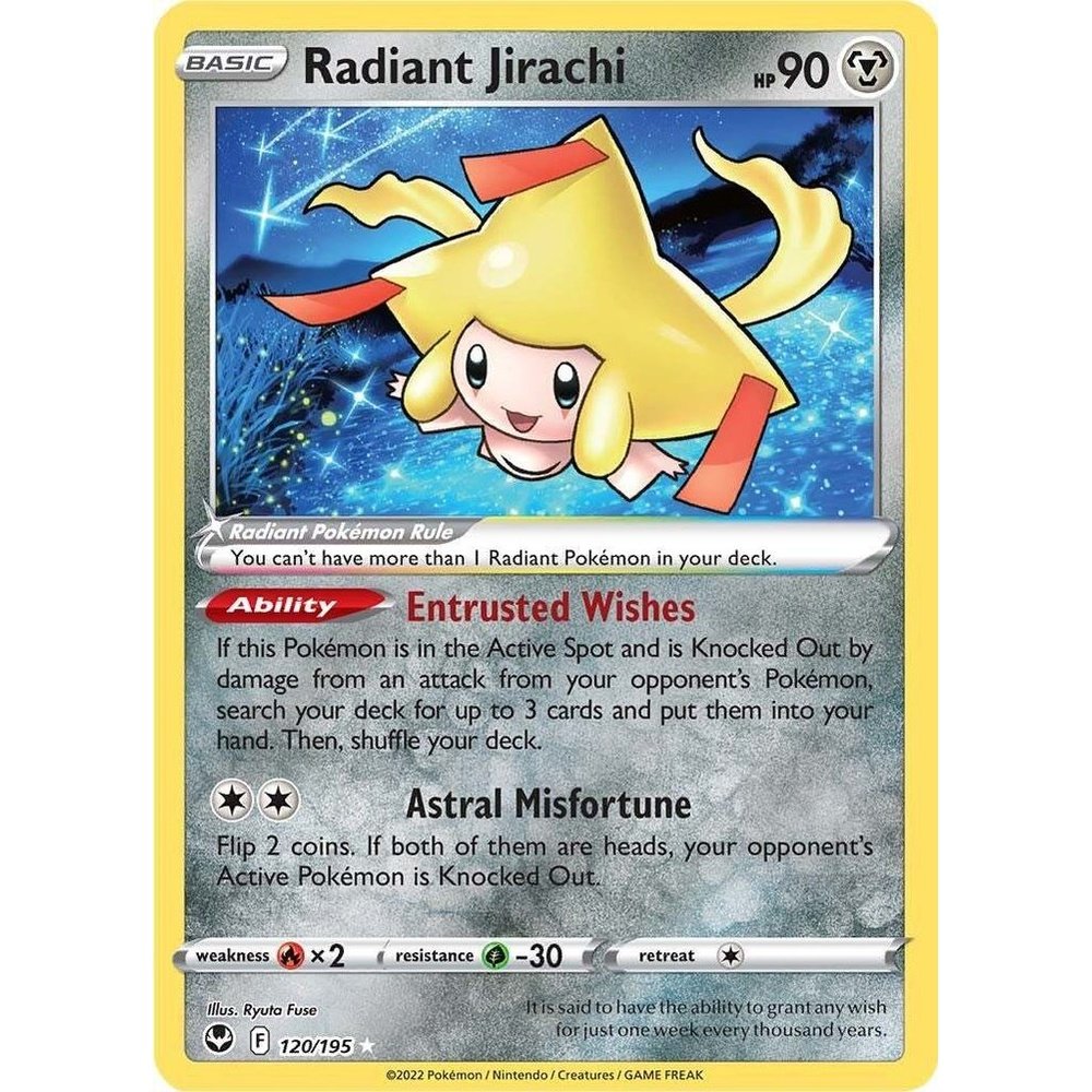 Radiant Jirachi - 120/195 - Radiant Rare
