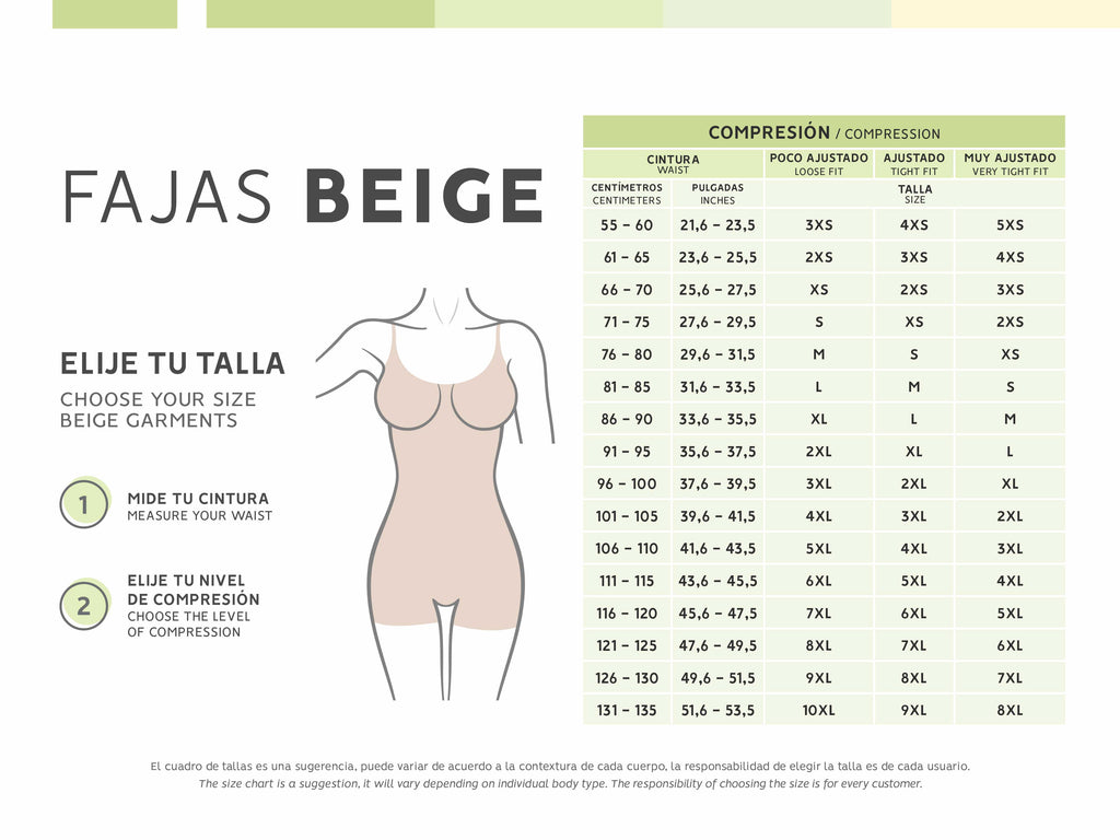 How to choose your girdle size? – Faja Fit