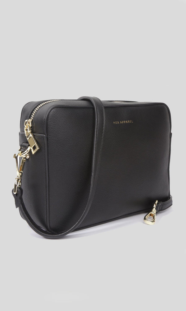 LANIE BLACK CROSSBODY BAG – Her Apparel