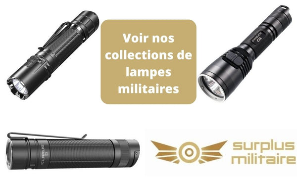 voir nos collections de lampes militaires