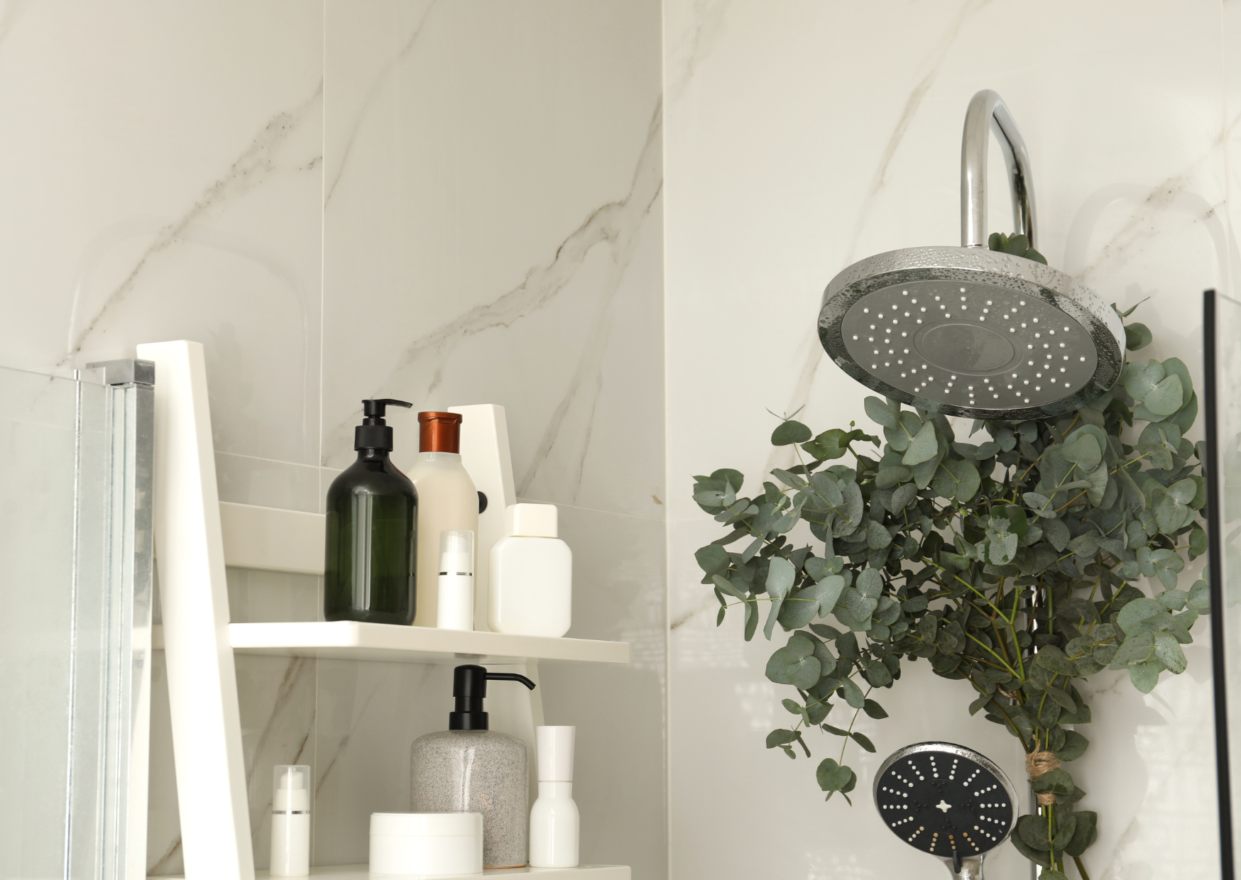 eucalyptus shower hack for fresh-smelling bathroom