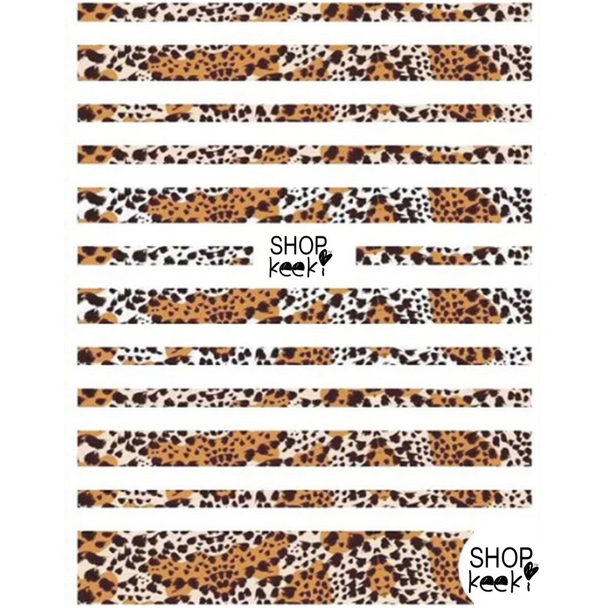 cheetah nail stickers