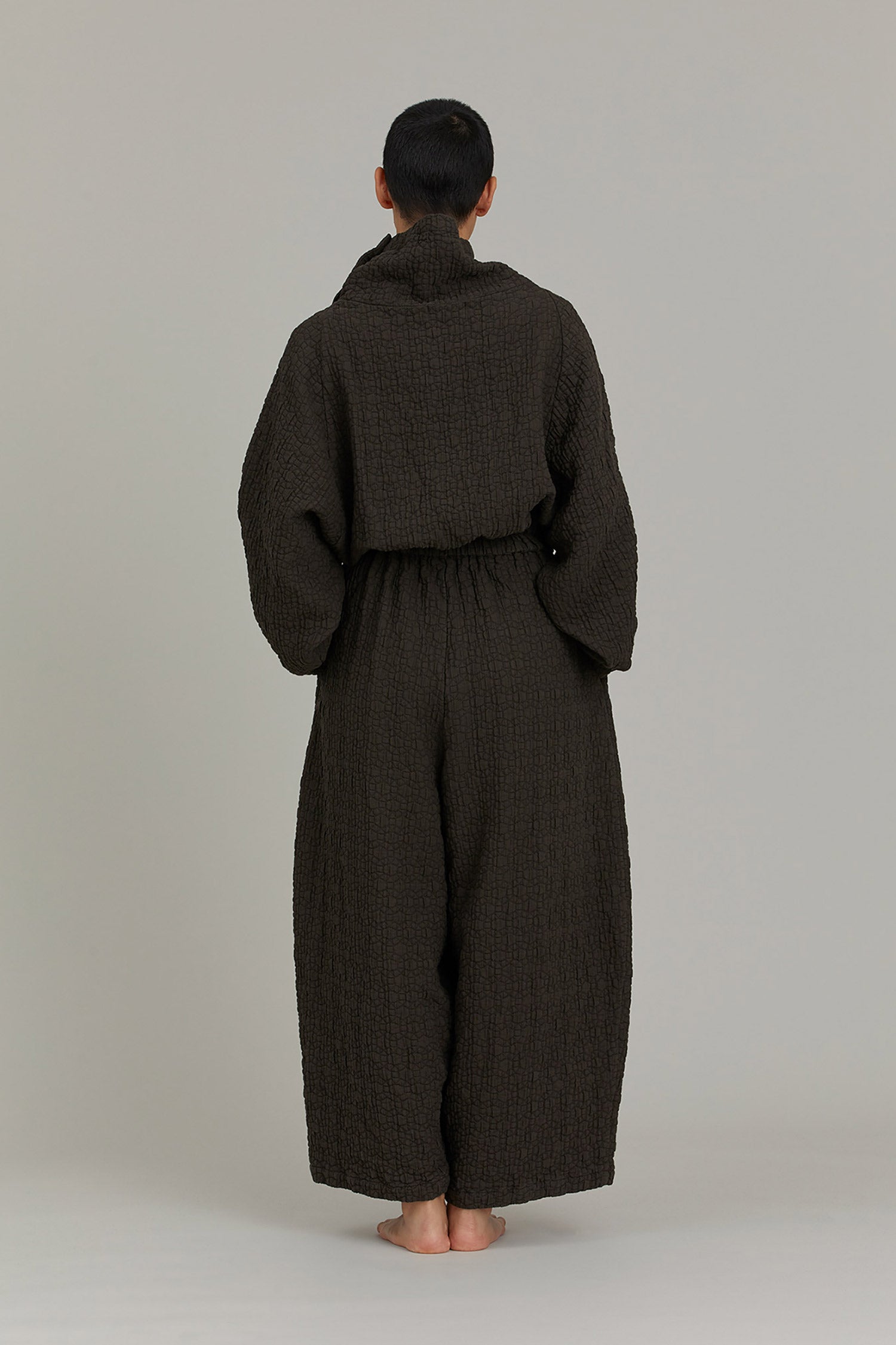 QUILTED TUBE JUMPSUITS / DK. GREY