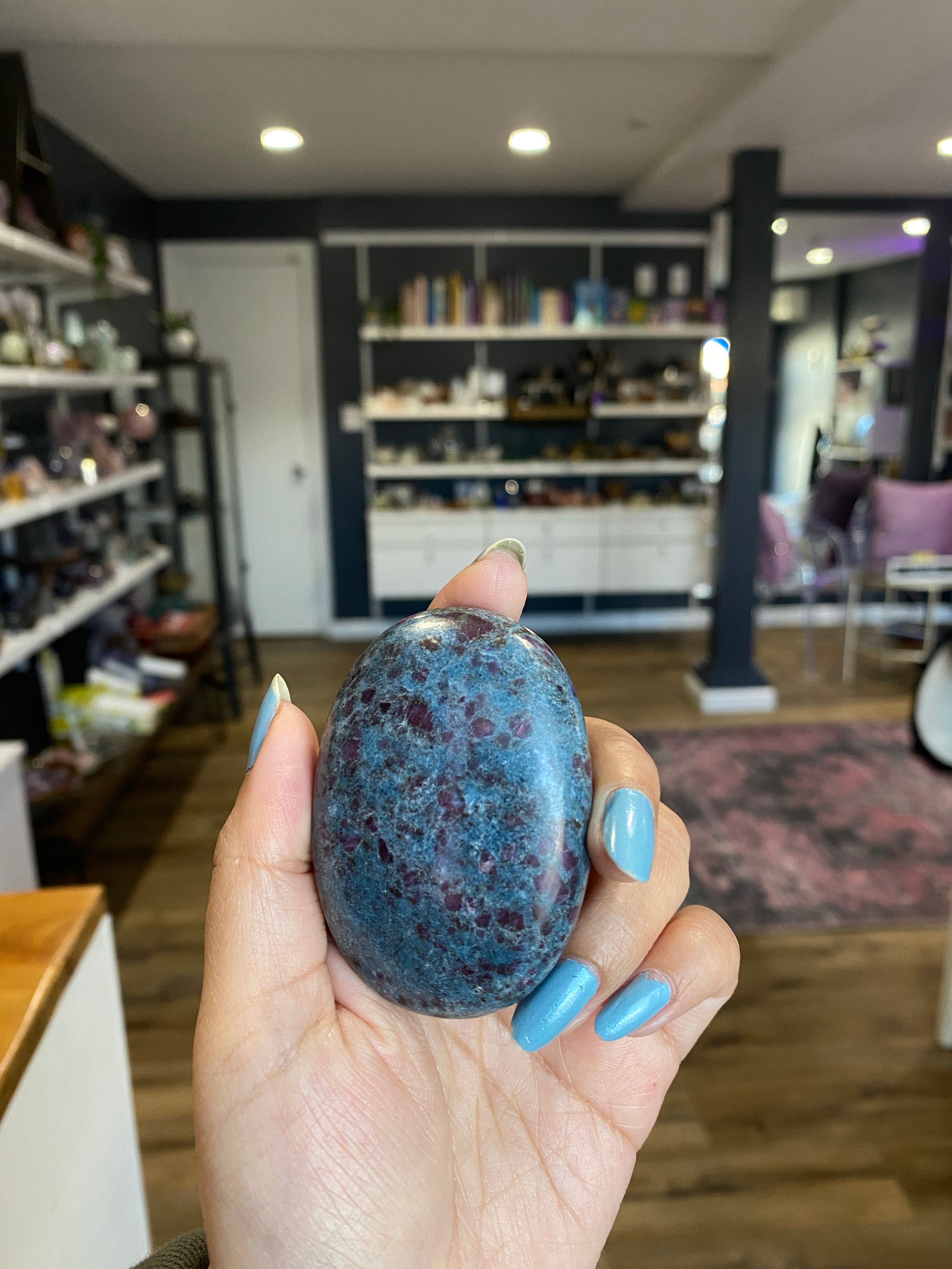Ruby Kyanite Palm Stones