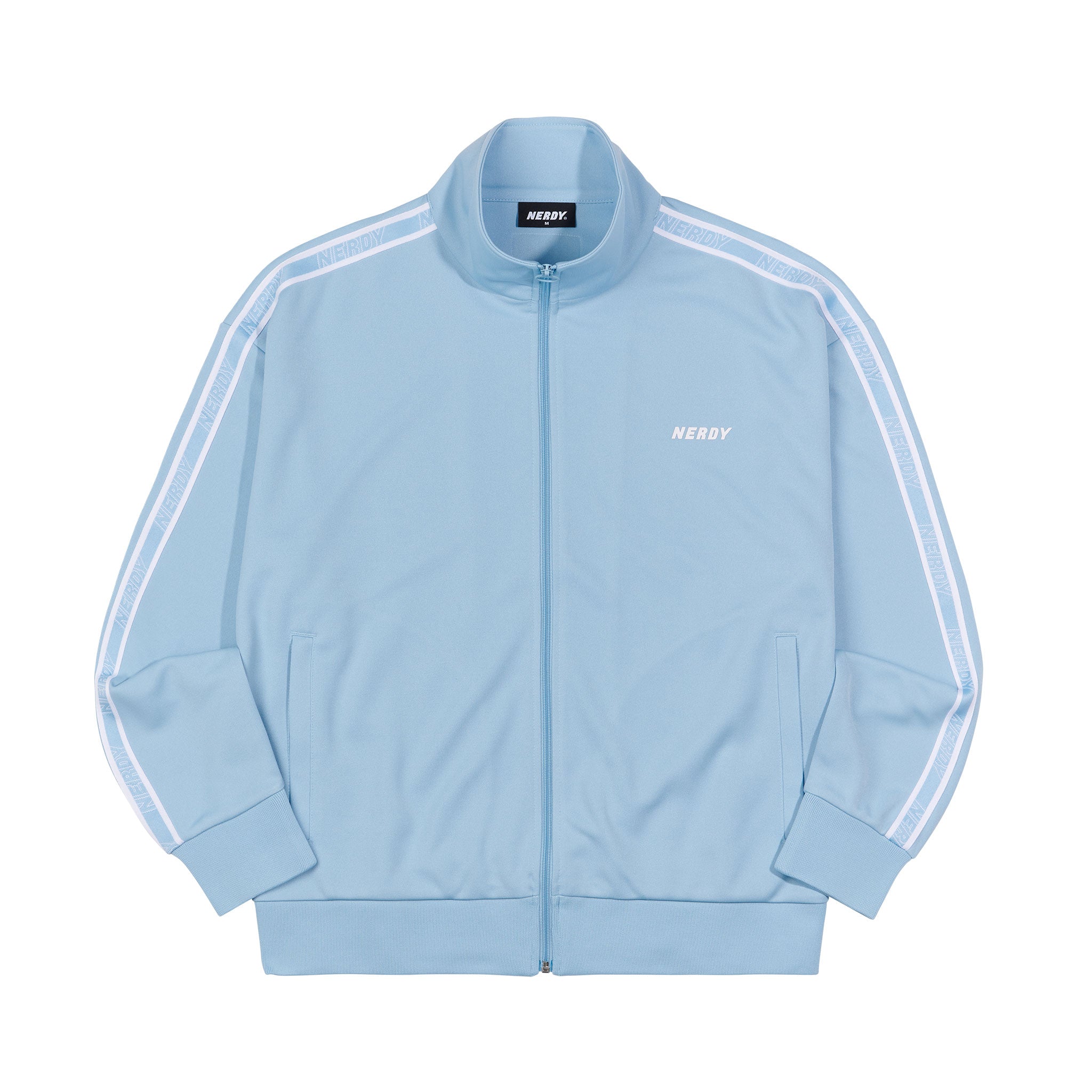 Logo Tape Track Top Sky blue – NERDY US