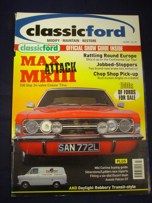 Classic Ford Mag - July 2004 - Mk3 Cortina - Transit -
