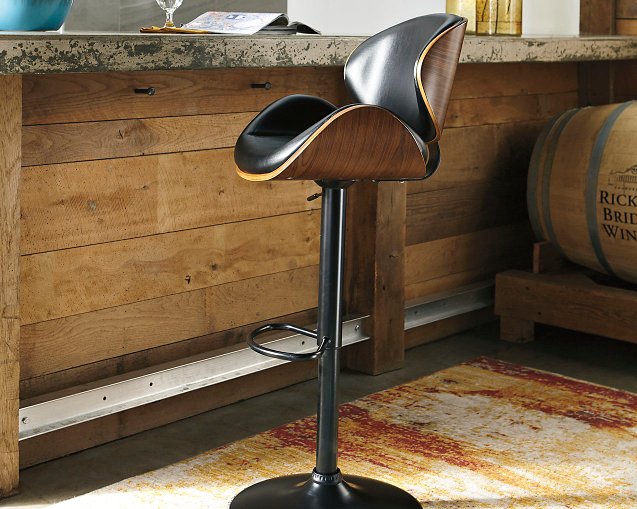 signature design by ashley bellatier tall swivel barstool