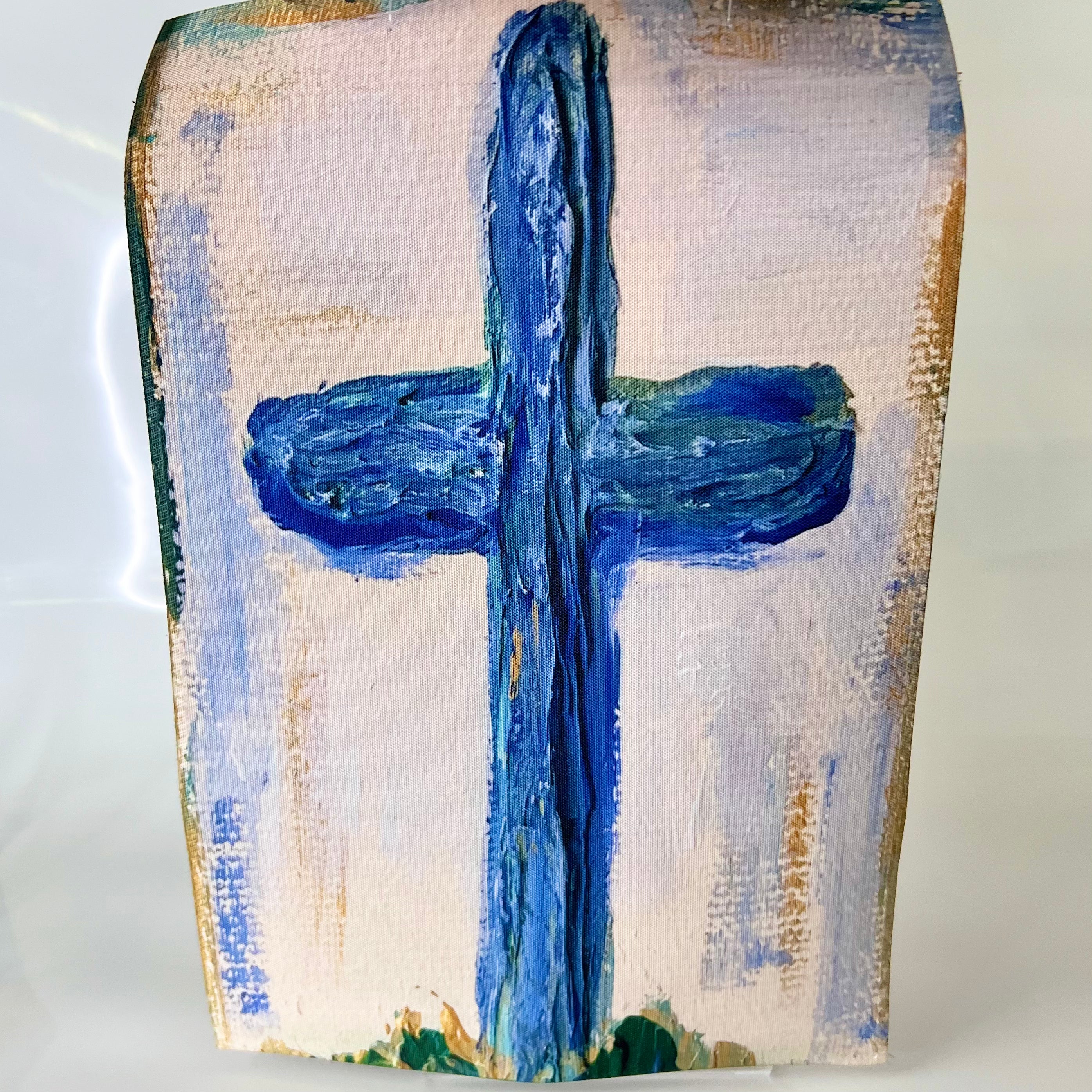 Cross Garden Flag by Janet Noel