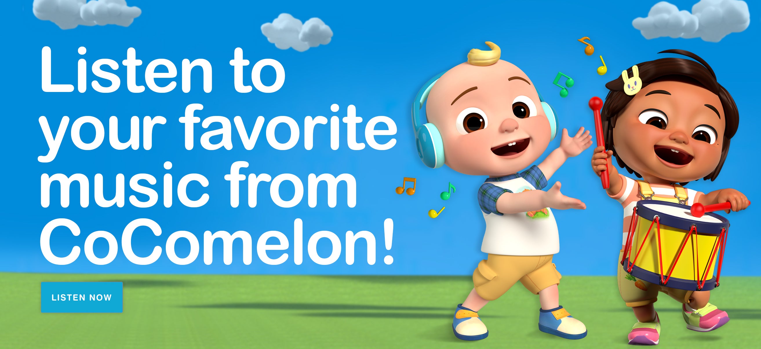 Listen to your favorite music from CoComelon!