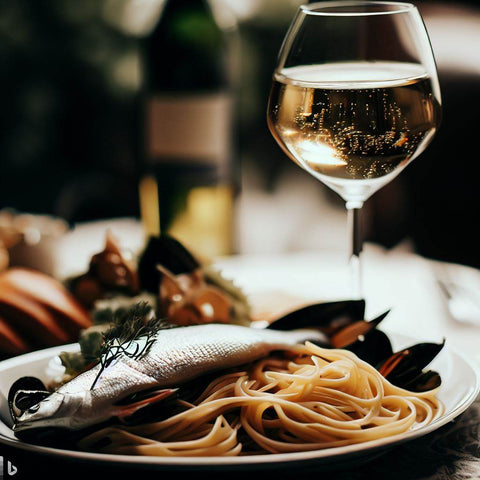 White wine food pairing fish and pasta