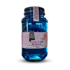 Cotton candy moonshine blue jar murder Creek distillery