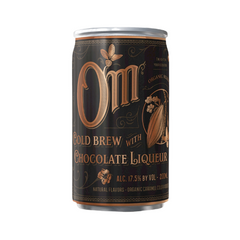 cold brew with chocolate liqueur organic mixology can