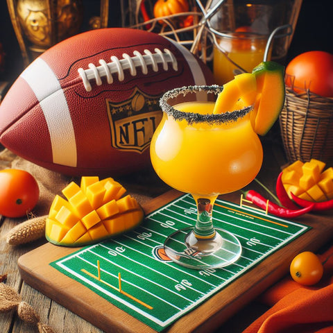 superbowl sunday halftime habanero mango margarita cocktail recipe