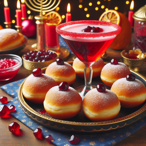 sufganiyot in a glass kosher hanukkah cocktail recipe raspberry cocktail recipe for hanukkah