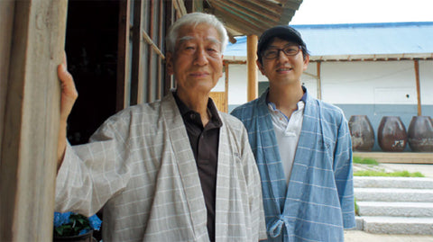 Kim Yong-se of Shinpyeong Brewery and Kim Dong-gyo his son