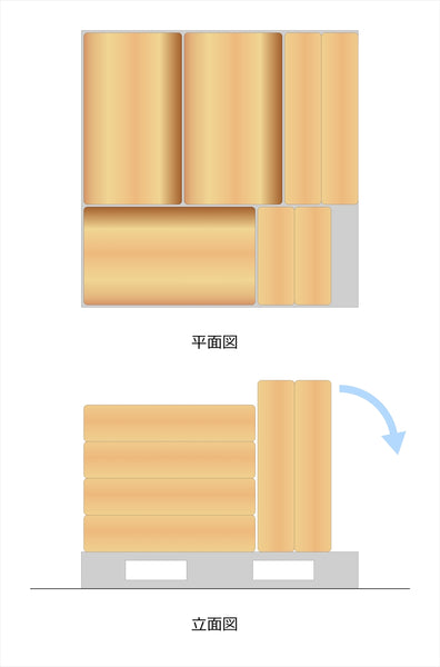 井桁積み　酒米　米袋