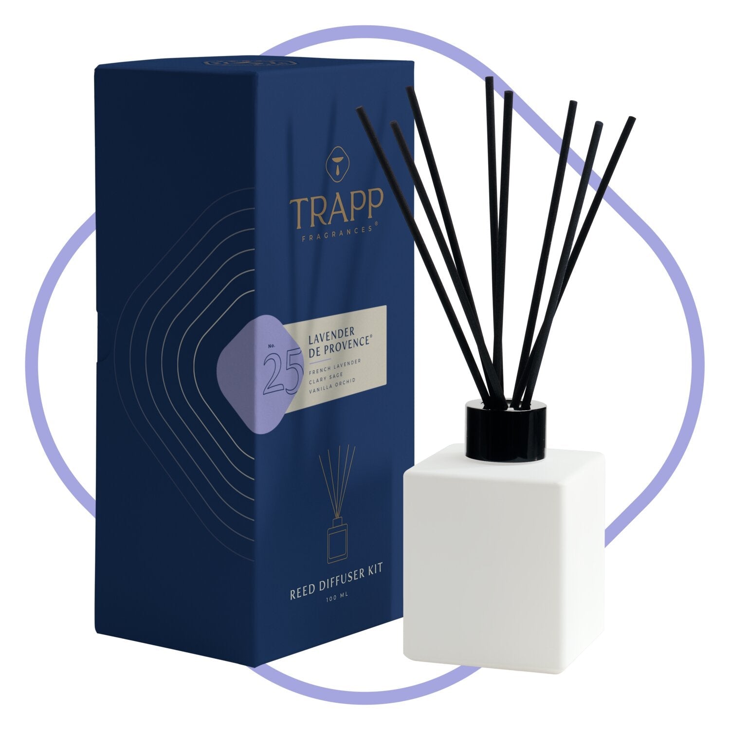 Trapp No. 25 Lavender de Provence 4fl. Oz Reed Diffuser Kit