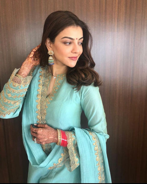 Kajal Dons Mangalsutra 