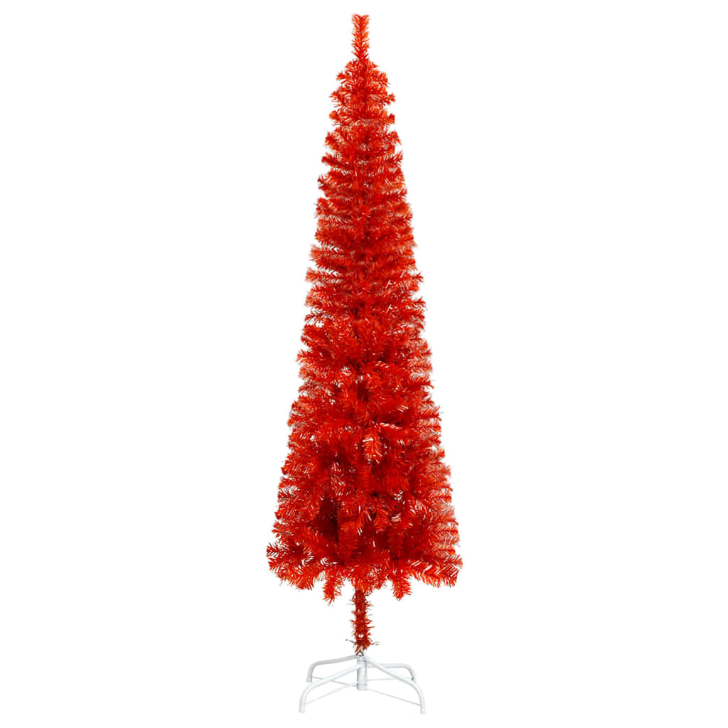 kandidaat landen het doel vidaXL Kerstboom smal 150 cm rood – Jalmark