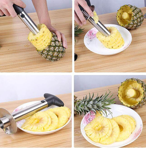 Stainless steel, pineapple, peeler, cutter, fruit, knife, slice, spiral, pineapple, cut, machine, easy to use, kitchen, kitchen, tools