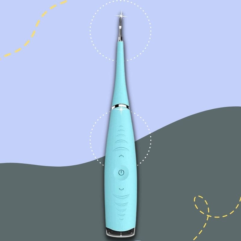 Brosse de dents, électrique de silicone pour calcul, dentaire, nettoyage des dents, électrique pour assiette, taches, dents, de tartre, de calcul, dentaire, bleu bronmart.españa.