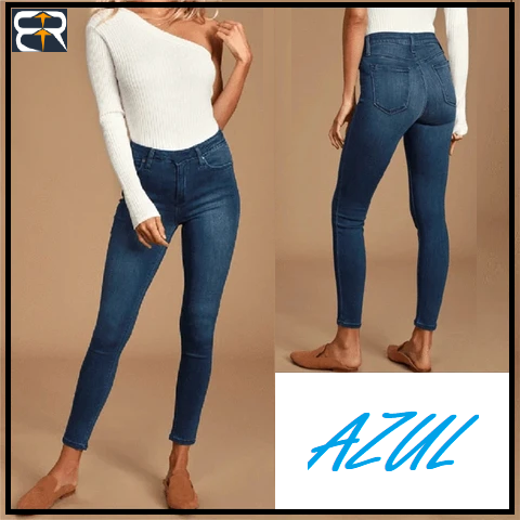 Jeans Leggings Perfecto Adecuado AZUL