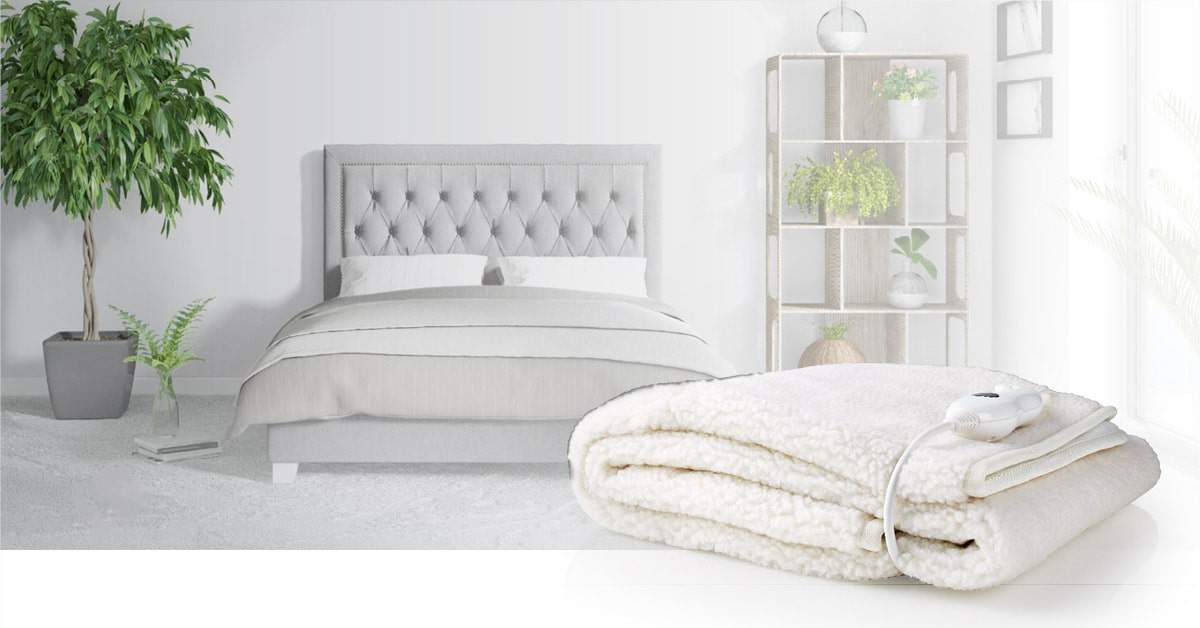 Decke, 150 x 80 cm elektrische Decke - Weiß | Bronnedis ©, elektrische Decken, elektrisches Pad, Bronmart Electric Decke, Qualitätsmodus