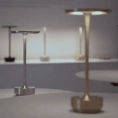 Kabellose Tischlampe – Retrofuturistischer nordischer Stil