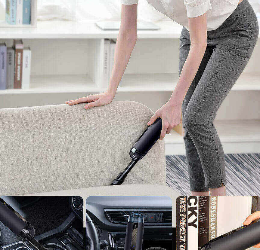 de coche Aspirador inalámbrico portátil de mano casa mini Aspirador con  fuerte succión energía con función, Moda de Mujer