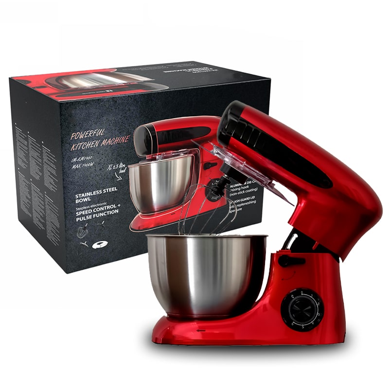 Kneading standing with a multifunctionable headboard 4 in 1 red | Bronkitchen ©, how is the kneading blender, what is the kneading blender, amasser blender, aluminum amasser blender, amasser blender bronmart, powerful kneading blender, blender, amasser blender opinions, appliances, health It is, fr, nl, be, it, of, co.uk