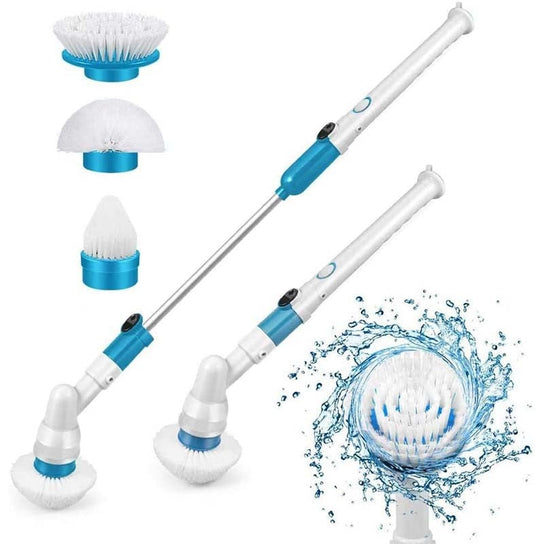 Évier rotatif électrique, brosse de nettoyage turbo, nettoyant de bain rechargeable sans fil avec poignée d'extension, pinceau personnalisable, baignoire,bronmart,es,fr,nl,be,it,de,co.uk