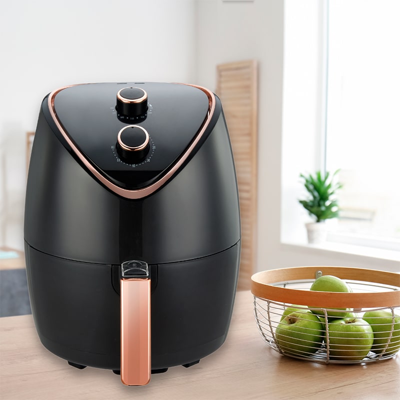 Luftfritteuse ohne Öl, Flugfryer 5,5 l 1400 W mit manueller Steuerung | Bronkitchen ©, Fryer, Geräte, gesundes Essen, gesunde Nahrung, Bronmart, IS, Fr, NL, Be, It, Co.uk