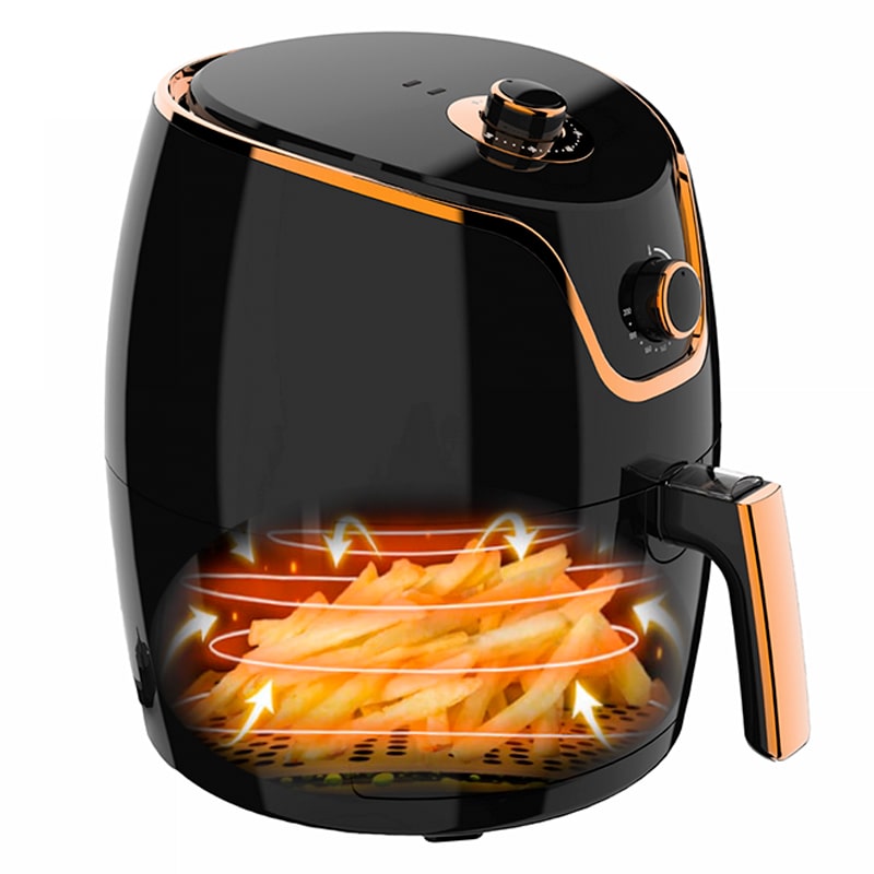 Frita de ar sem óleo, aerofryer extra grande 7L de 1700 W com botão mecânico | Bronkitchen ©, Fryer, aparelhos, alimentos saudáveis, alimentos saudáveis, Bronmart, é, fr, nl, be, it, Co.uk