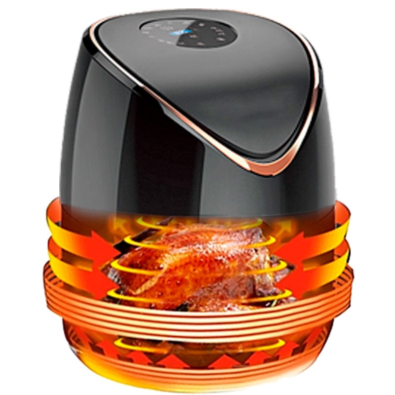 Air fryer without oil, air fryer without oil, family Airfryer 5.5l of 1400 W with LED touch screen | Bronkitchen ©, Fryer, appliances, healthy food, healthy food, bronmart, is, fr, nl, be, it, co.uk