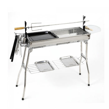 Portable stainless steel barbecue with bag | Bronkitchen ©
